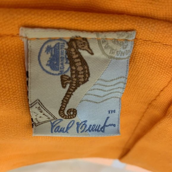 Paul Brent Beach or Pool Tote Bag Flip Flop Print Glass Beads 15" x 7" x 15" - Picture 8 of 8